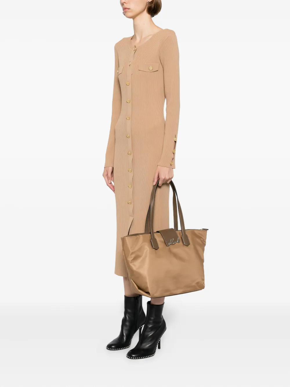 Karl Lagerfeld Signature shopper Bruin