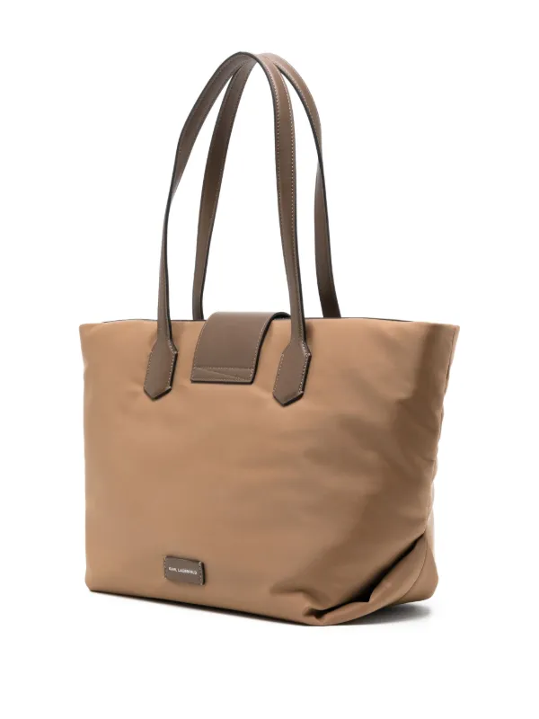 Karl Lagerfeld Signature Tote Bag | Brown | FARFETCH CA