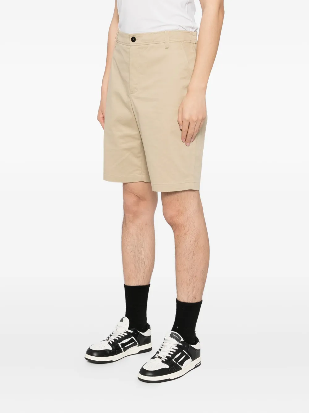 Karl Lagerfeld Shorts met geborduurd logo Beige