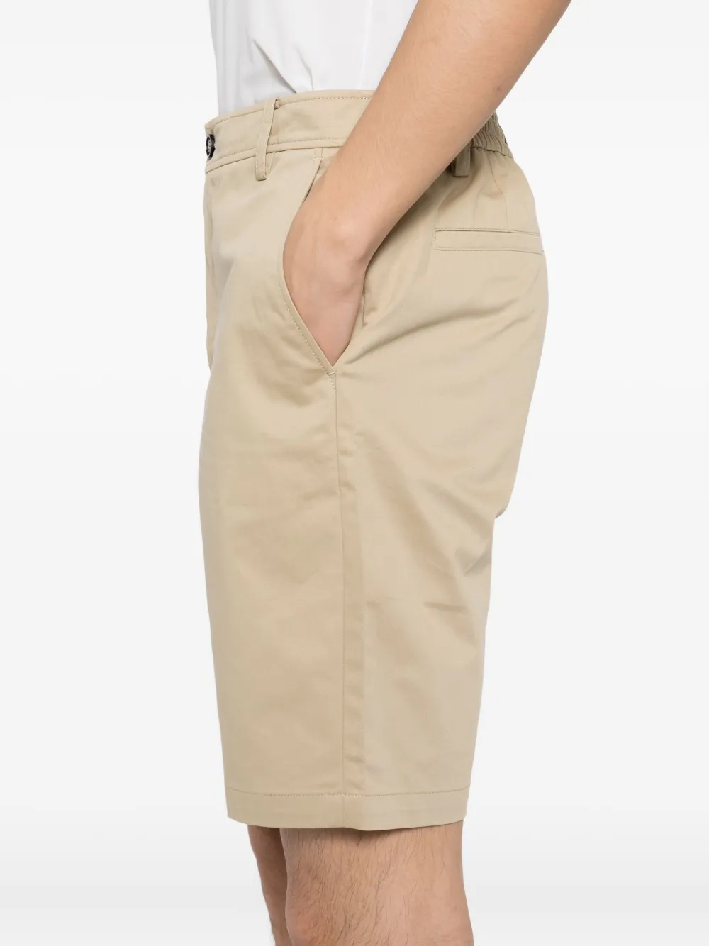 Karl Lagerfeld Shorts met geborduurd logo Beige