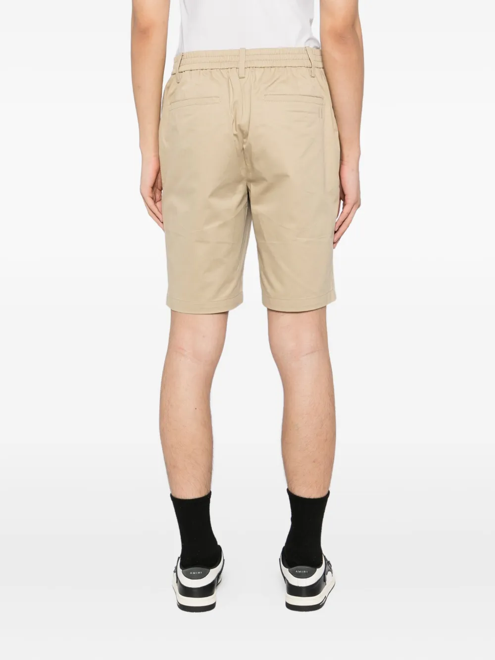 Karl Lagerfeld Shorts met geborduurd logo Beige