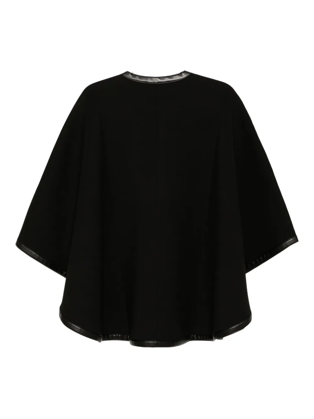 Karl Lagerfeld Cape met logo-reliëf Zwart