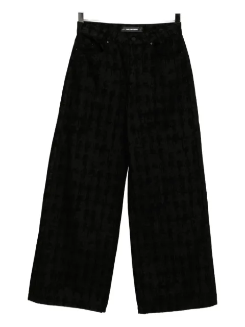 Karl Lagerfeld wide-leg denim jeans