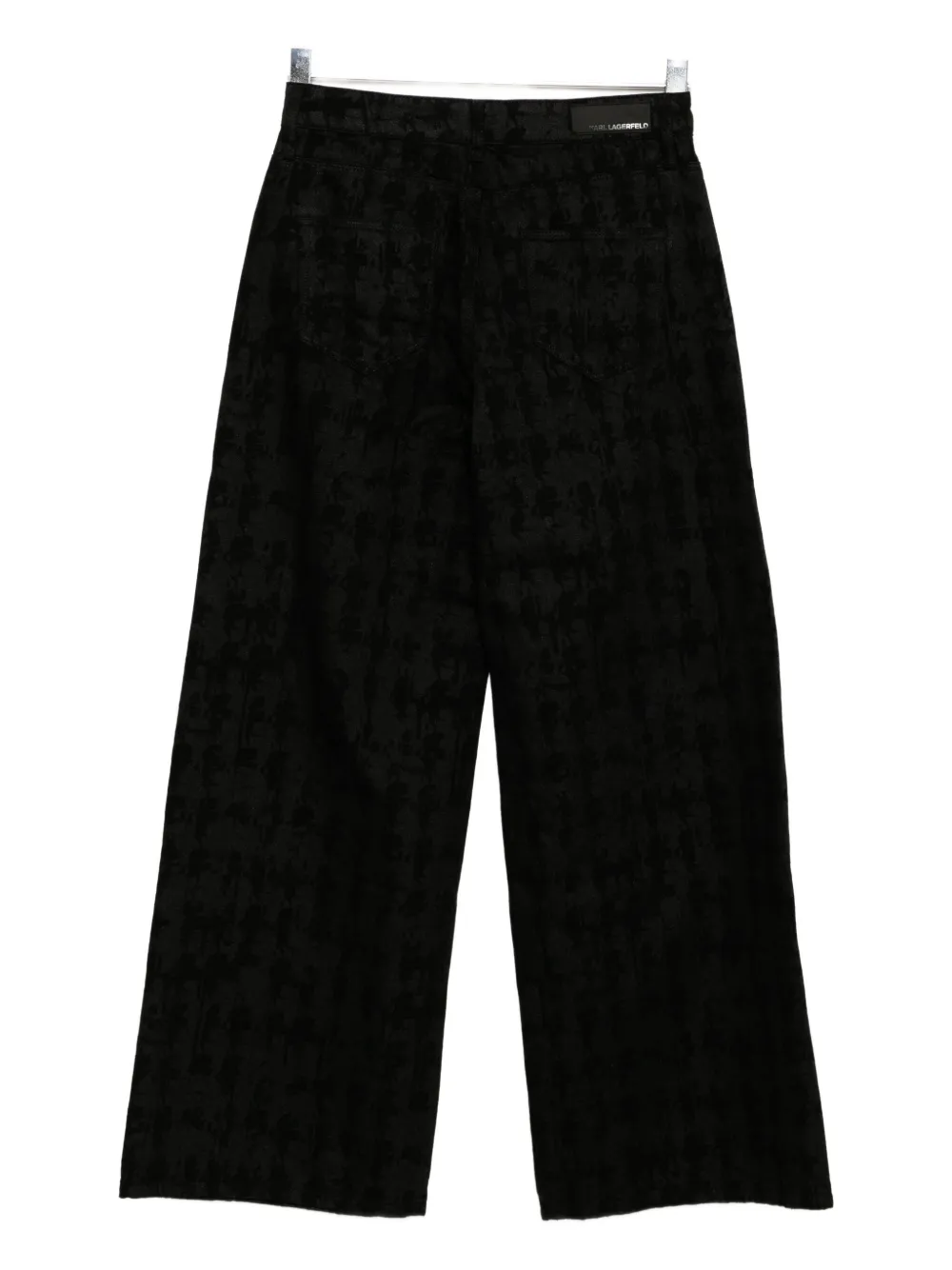 Karl Lagerfeld Jeans met wijde pijpen Zwart