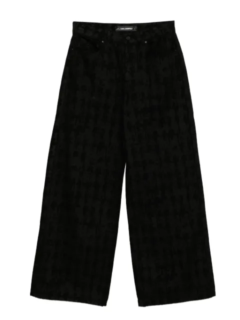 Karl Lagerfeld wide-leg denim jeans