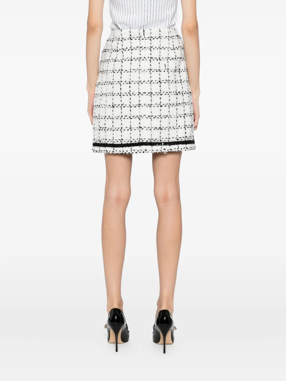 Karl Lagerfeld Bouclé rok Wit