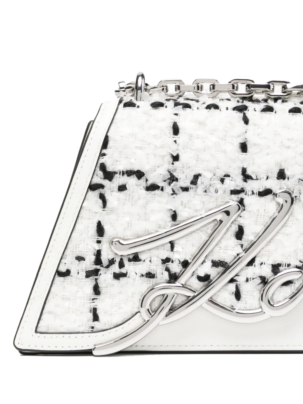Karl Lagerfeld Crossbodytas met kenmerkende streep Zwart