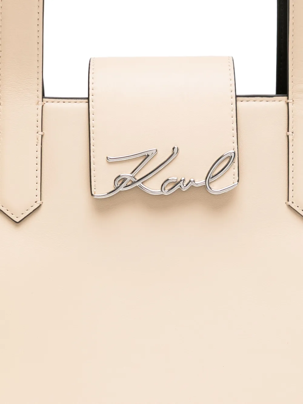 Karl Lagerfeld Signature medium shopper Beige