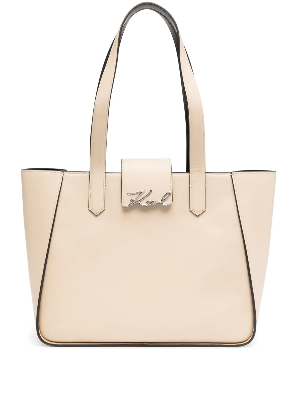 Karl Lagerfeld Signature medium shopper Beige