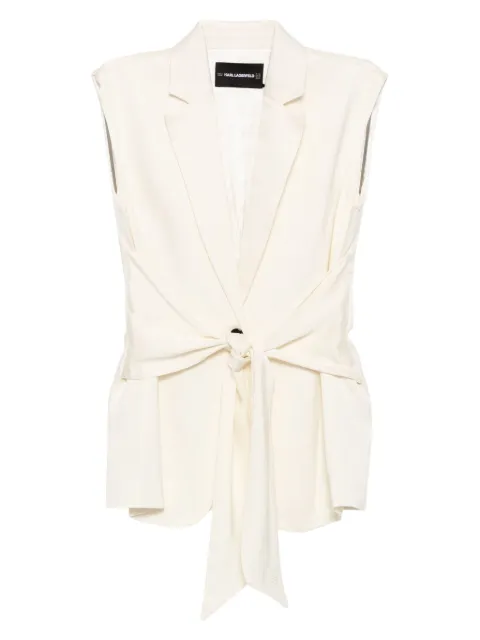 Karl Lagerfeld fluid wrap gilet