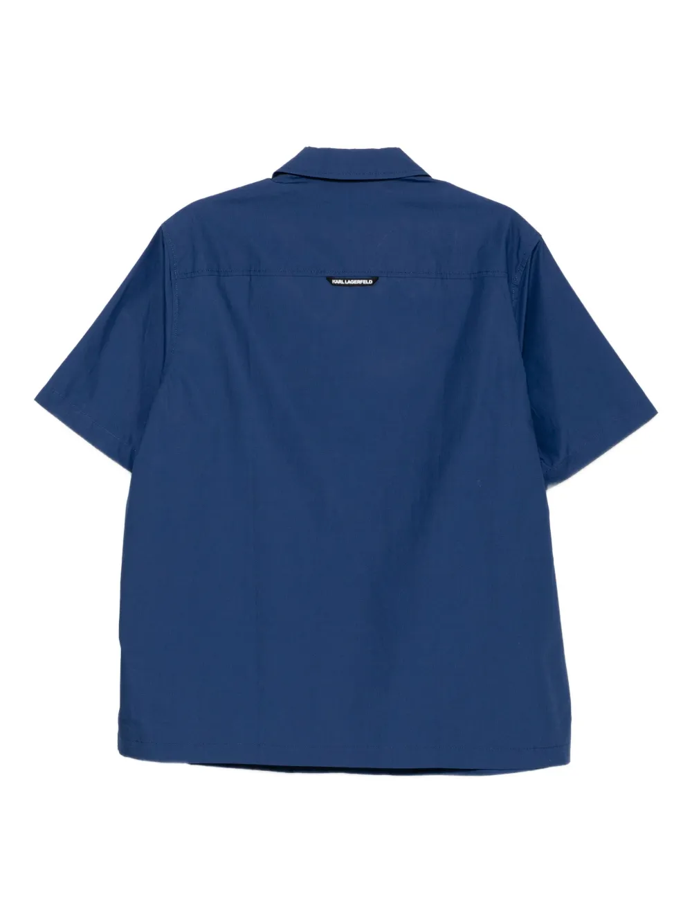 Karl Lagerfeld Overhemd met geborduurd logo Blauw