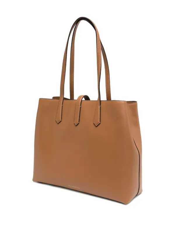 Karl Lagerfeld Medium Autograph Tote Bag | Brown | FARFETCH