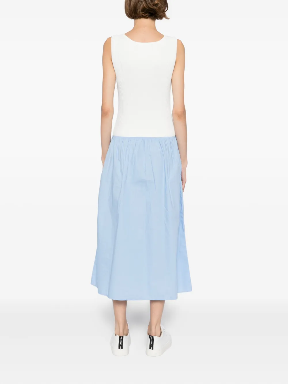 Karl Lagerfeld Jurk met geborduurd logo Wit