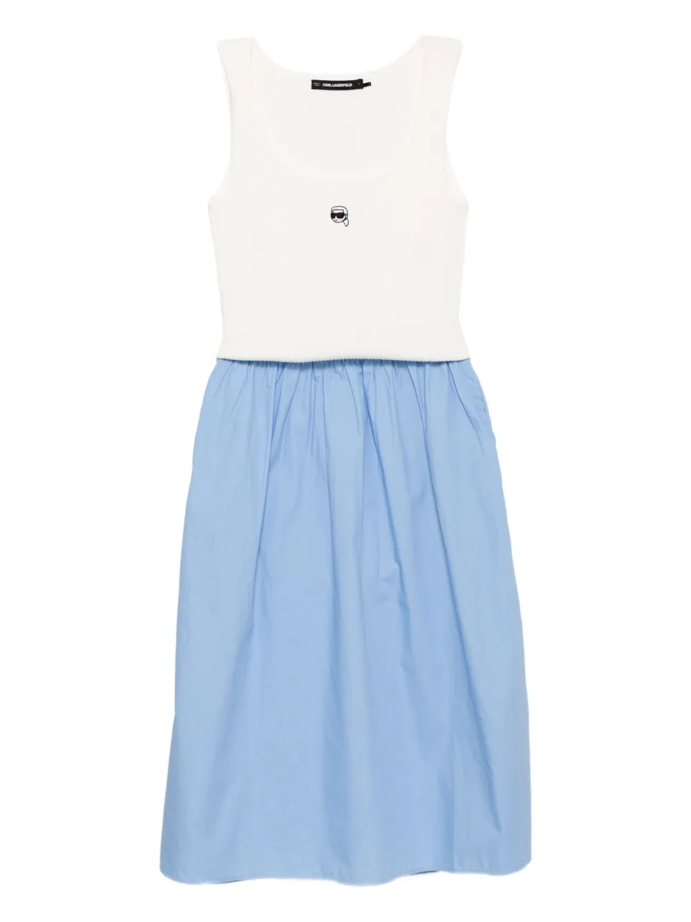 Karl Lagerfeld logo-embroidered dress | White | Image 1