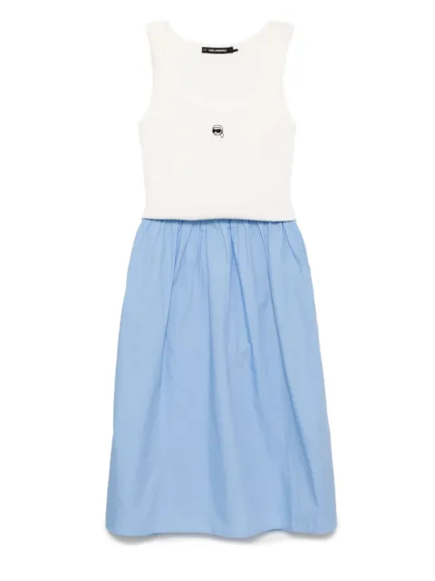 Karl Lagerfeld logo-embroidered dress