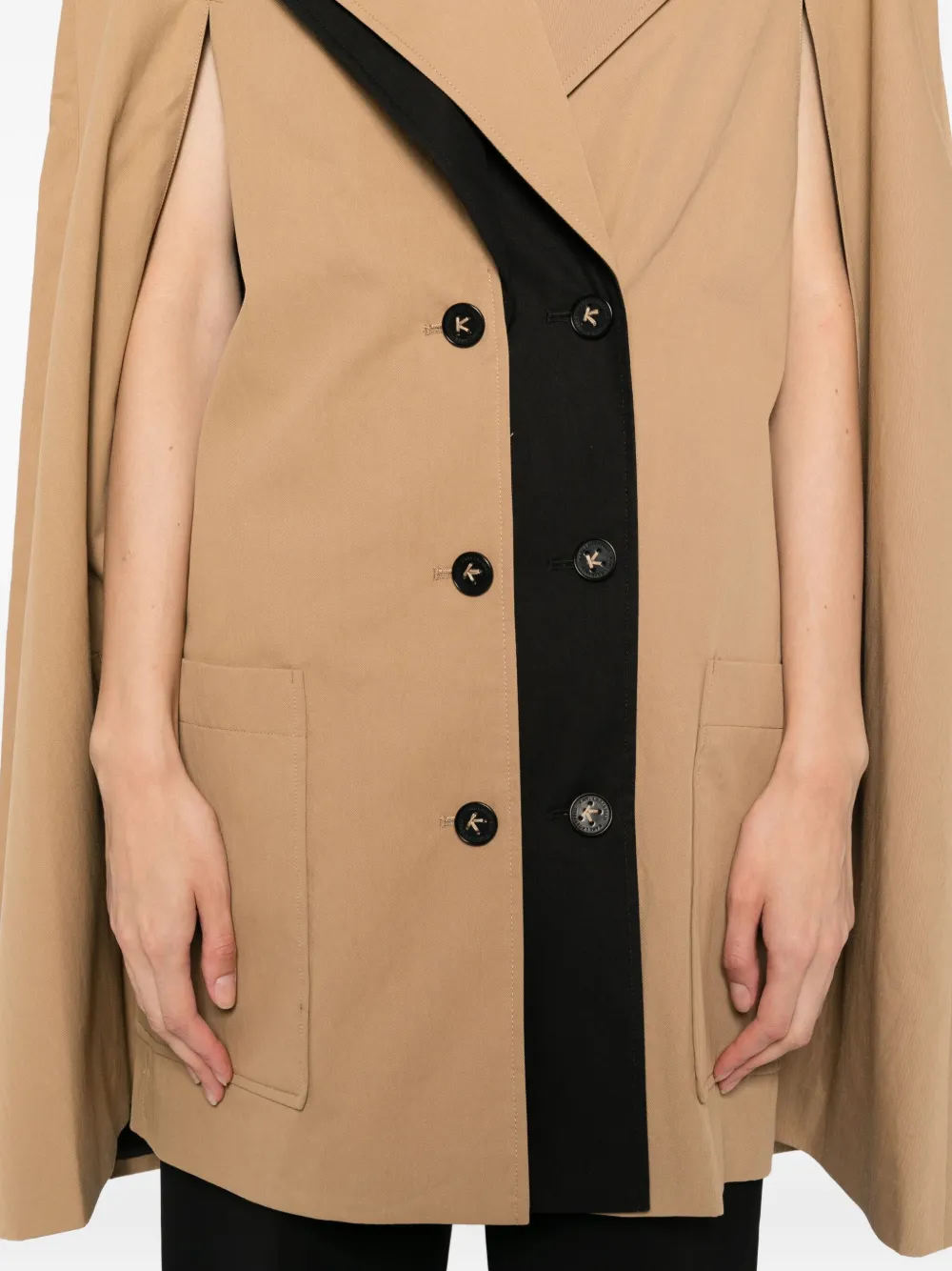 Karl Lagerfeld Trench cape Bruin