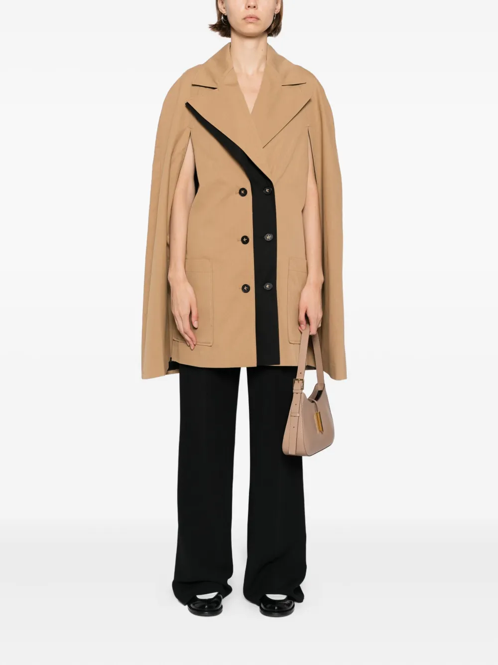 Karl Lagerfeld Trench cape Bruin