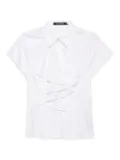 Karl Lagerfeld ruffle poplin shirt - White