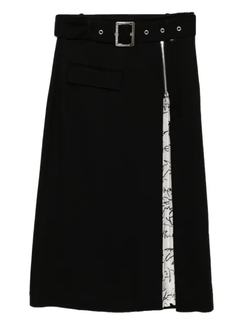 Karl Lagerfeld Rock mit Falteneinsatz