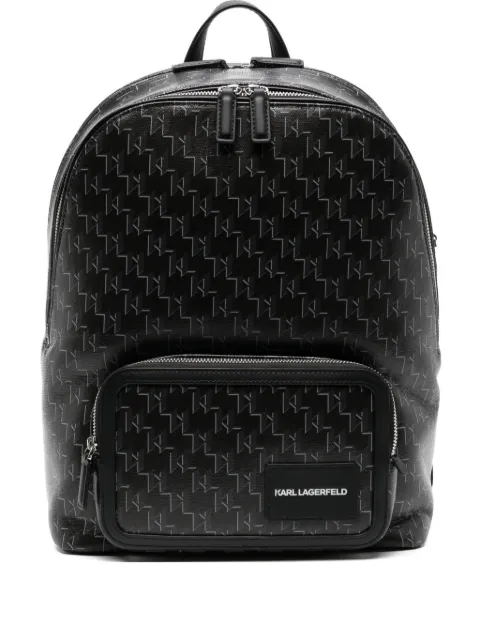 Karl Lagerfeld monogram logo backpack