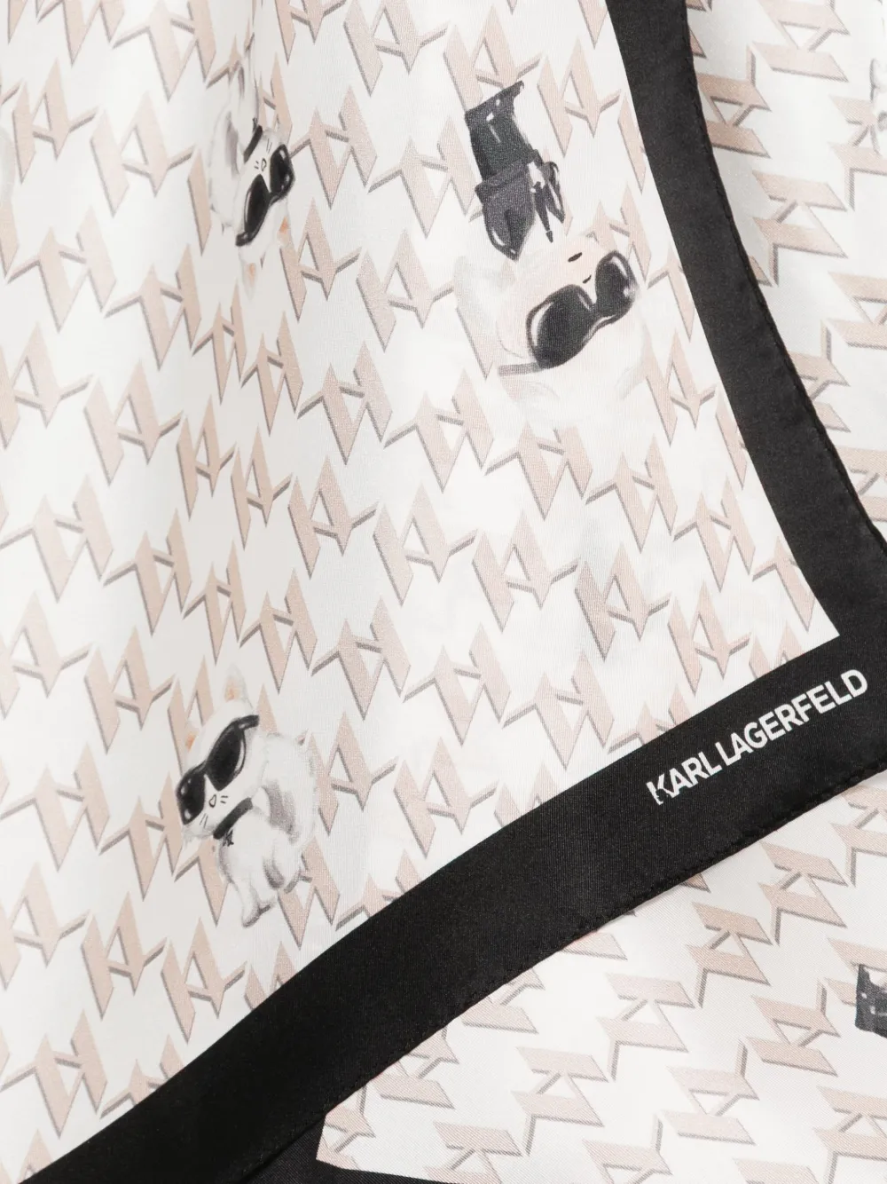 Karl Lagerfeld Ikon sjaal Wit