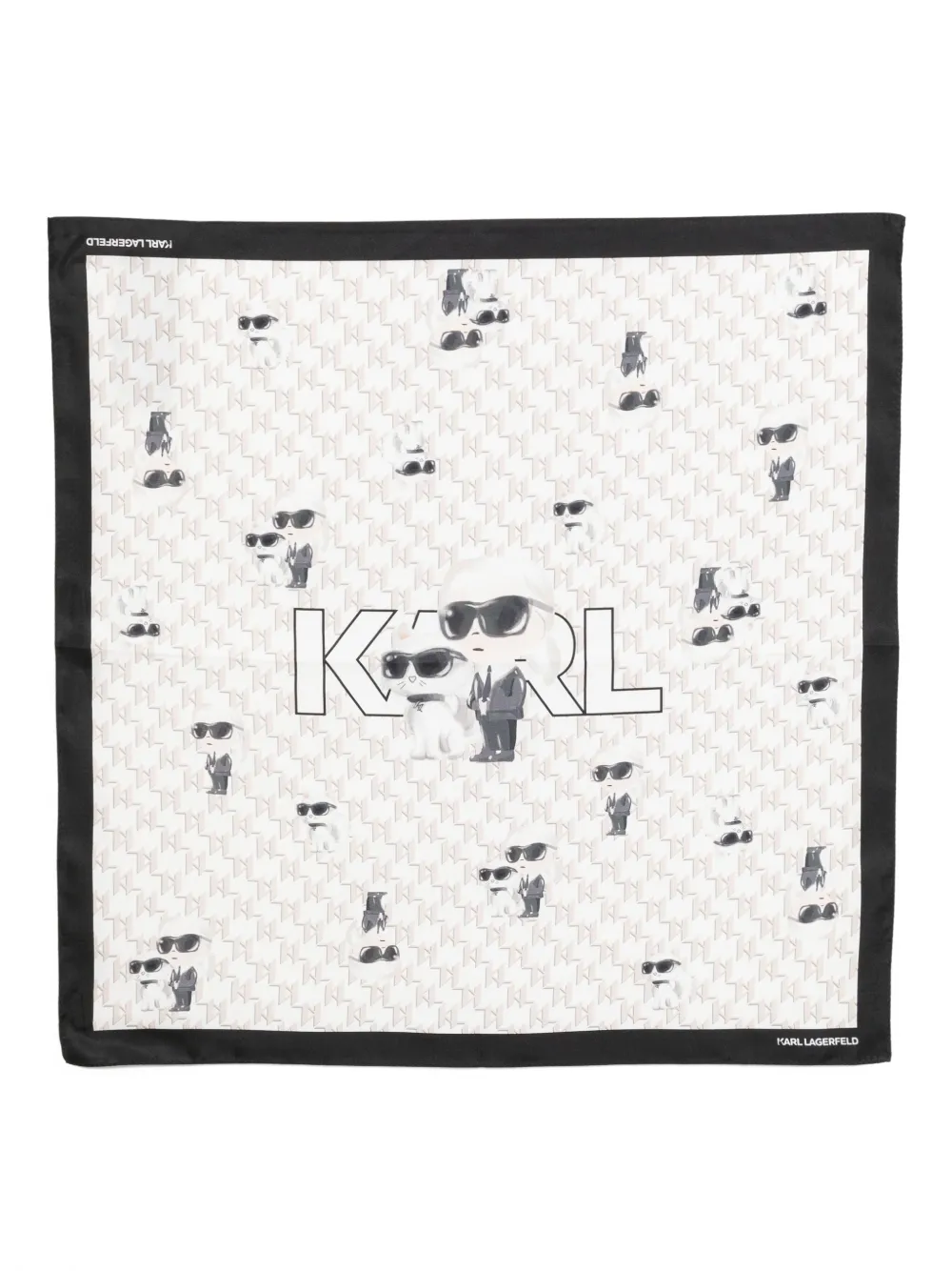 Karl Lagerfeld Ikon scarf | White | Image 1