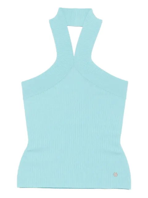 Karl Lagerfeld halterneck knit tank top