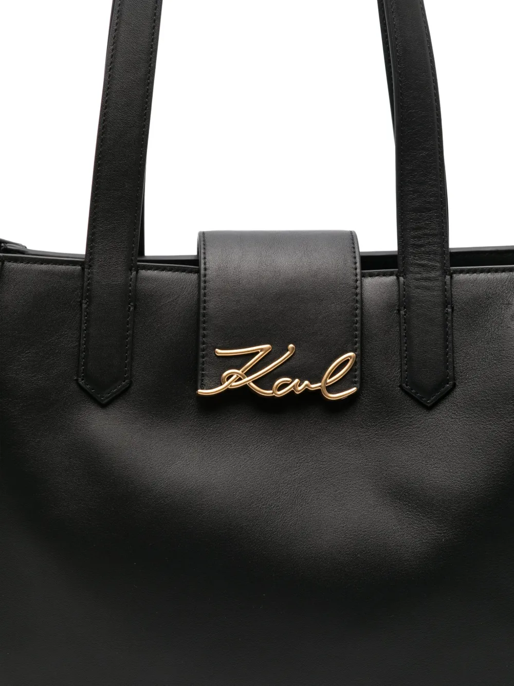Karl Lagerfeld signature tote bag Zwart