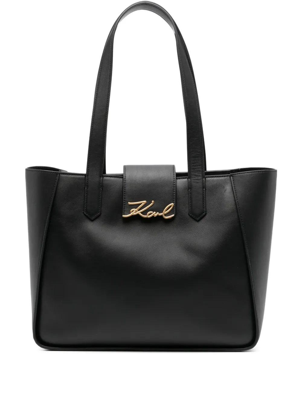 Karl Lagerfeld signature tote bag Zwart