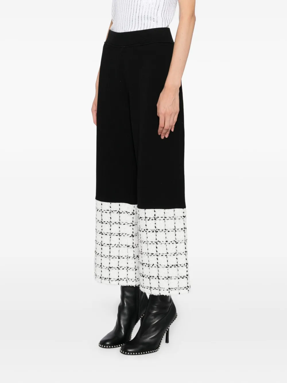 Karl Lagerfeld boucle sweatpants Zwart