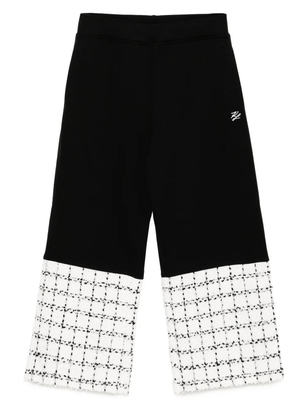 Karl Lagerfeld boucle sweatpants Zwart