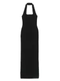 Solace London square-neck dress - Black