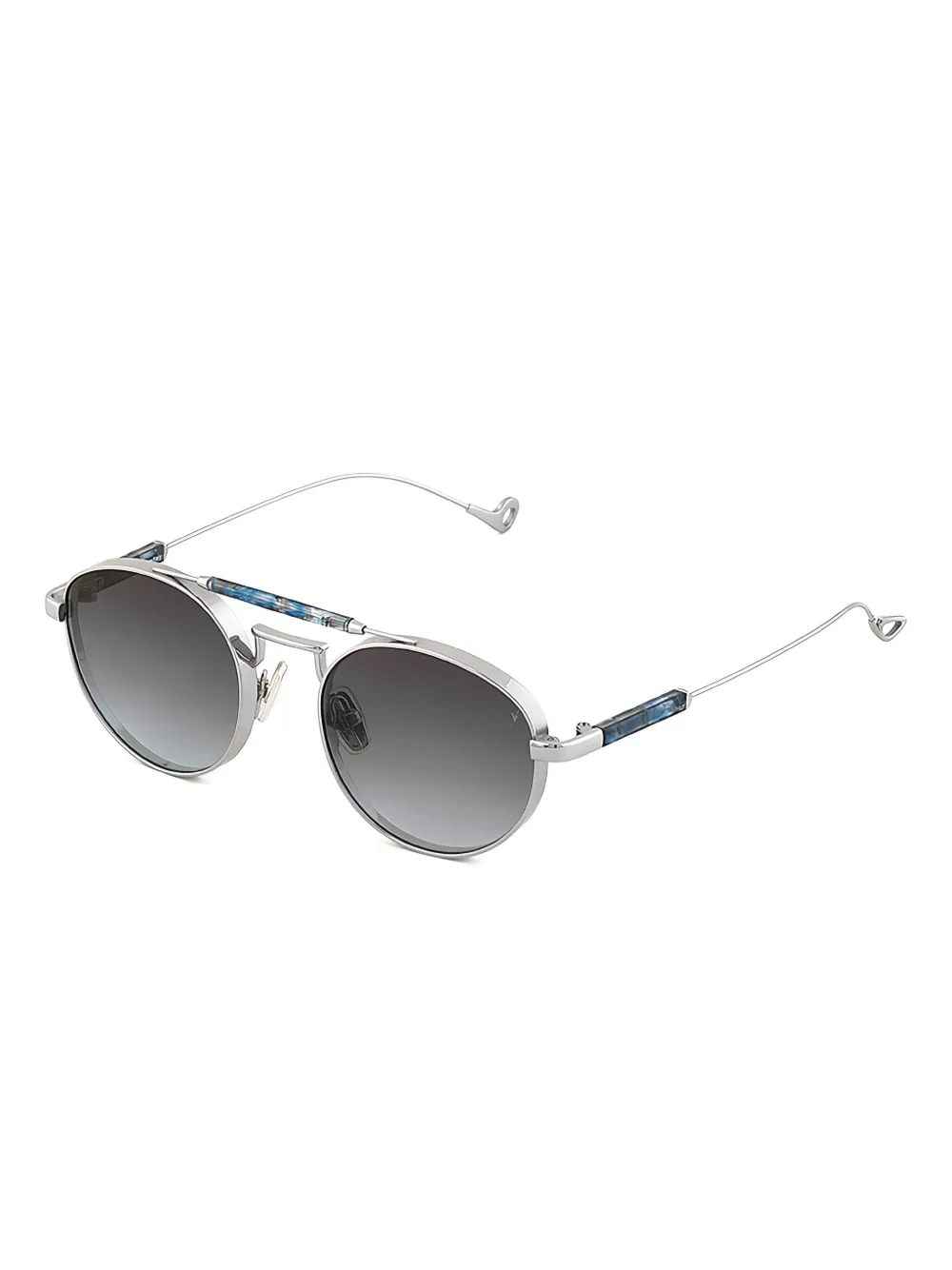 Eyepetizer metal round sunglasses Zilver