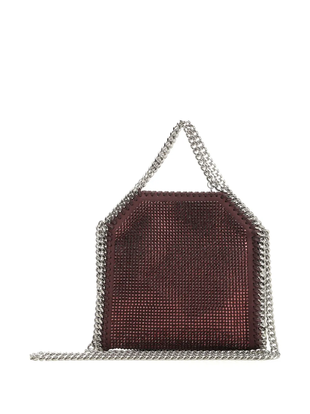 Stella McCartney Falabella shopper verfraaid met stras - Rood