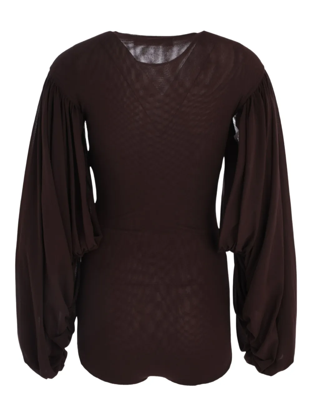 Philosophy Di Lorenzo Serafini Balloon-sleeve Blouse In Brown