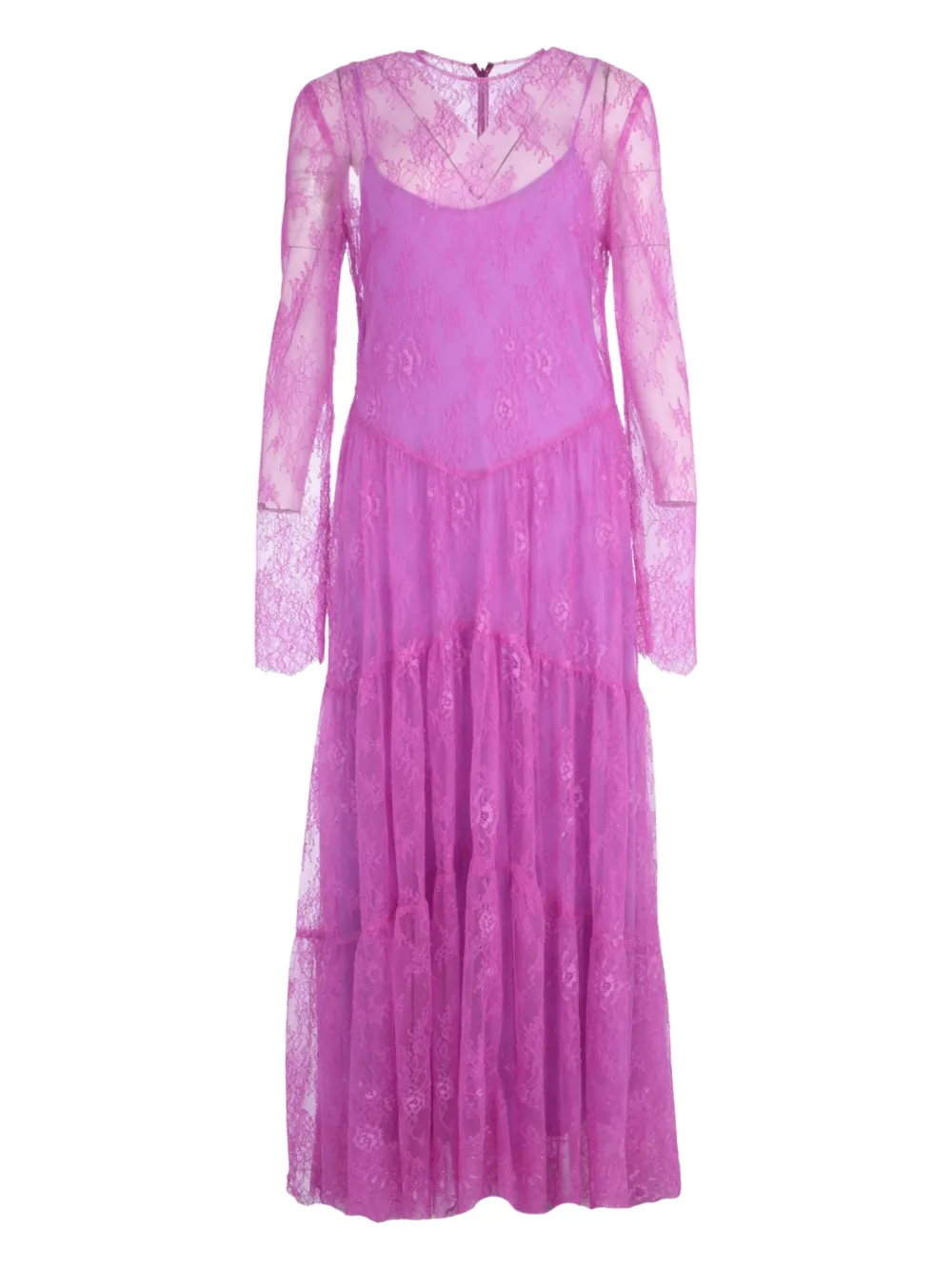 Philosophy Di Lorenzo Serafini vestido a capas con encaje | morado | Image 1