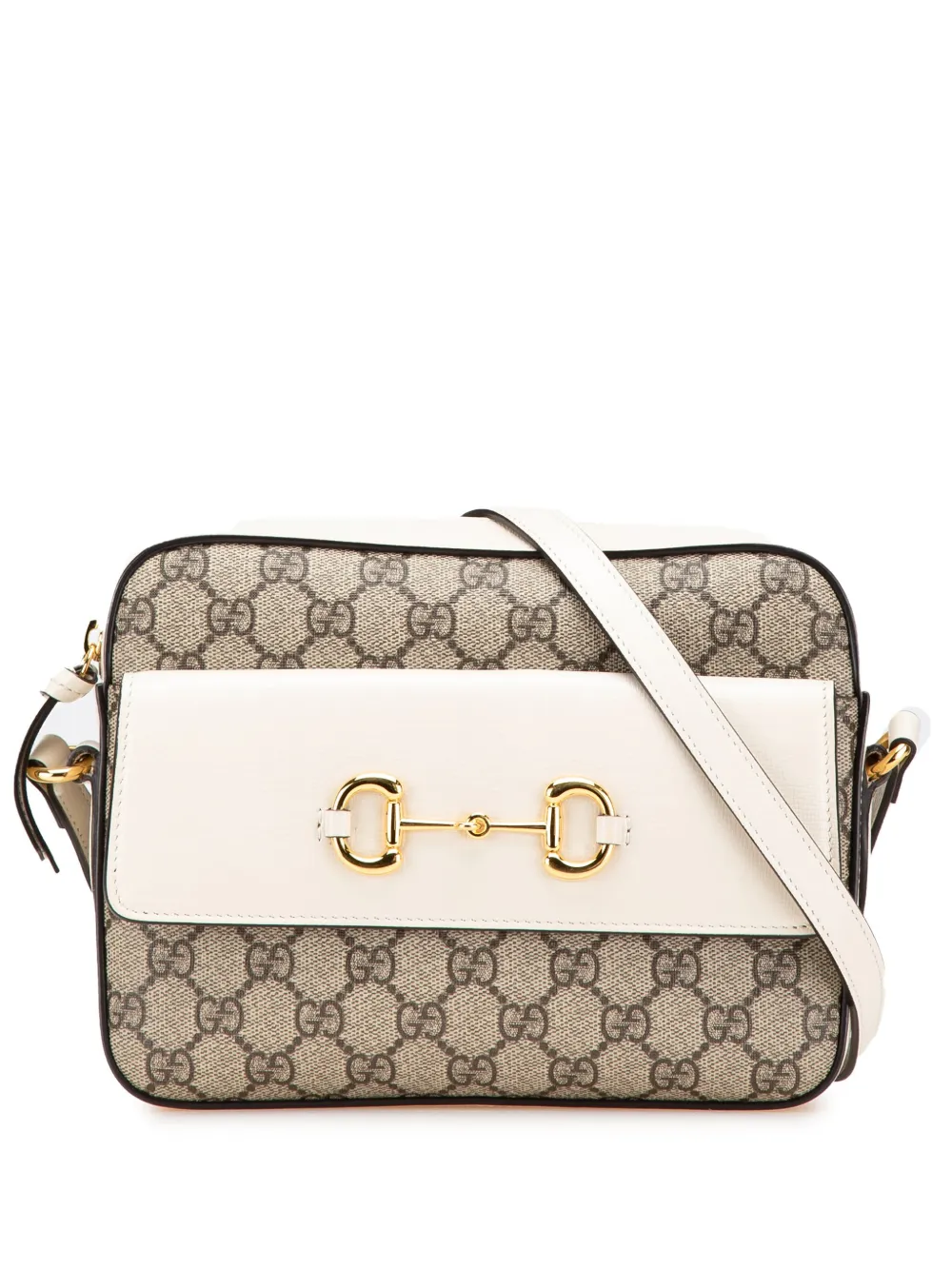 Gucci Pre-Owned 2016-2024 Small GG Supreme Horsebit 1955 crossbody bag Gucci Pre-Owned 2016-2024 Small GG Supreme Horsebit 1955 crossbody bag