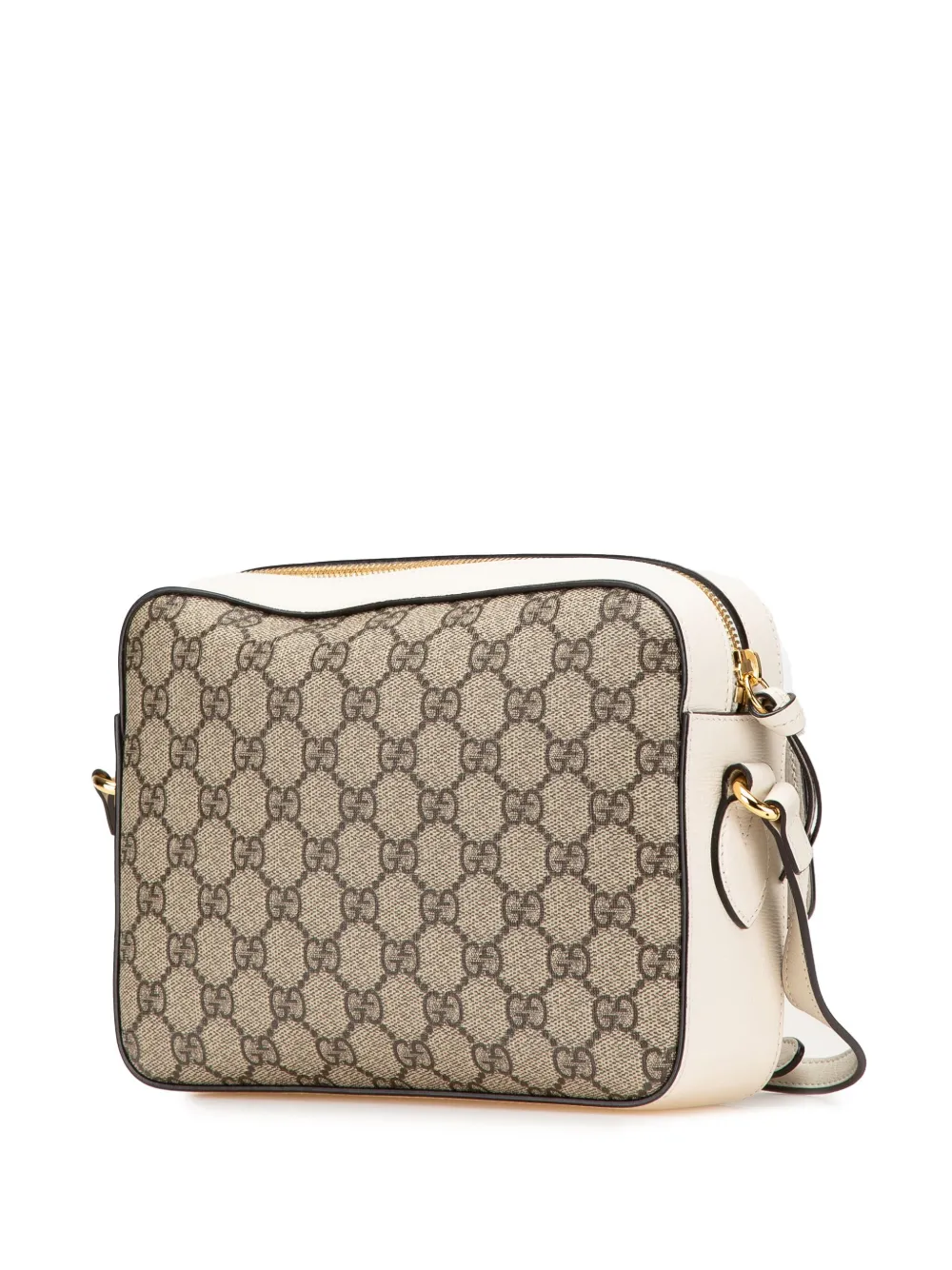 Pre-owned Gucci 2016-2024 Small Gg Supreme Horsebit 1955 Crossbody Bag