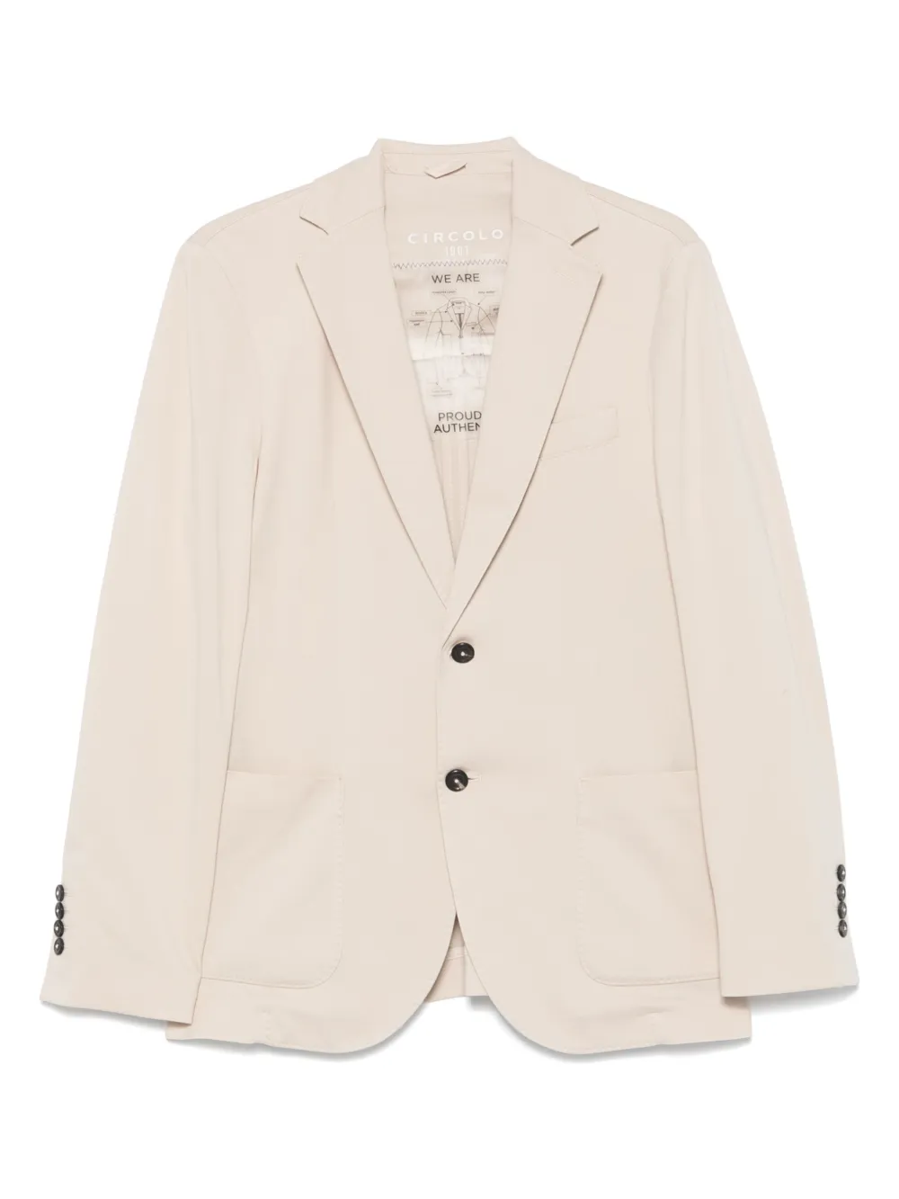 Circolo 1901 single-breasted blazer | Neutrals | Image 1