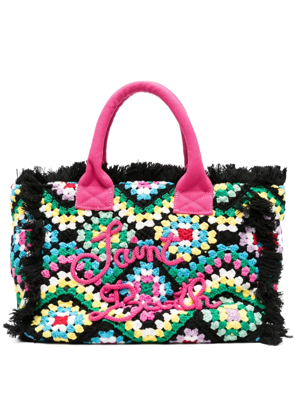 MC2 Saint Barth crochet beach bag | Black | Image 1