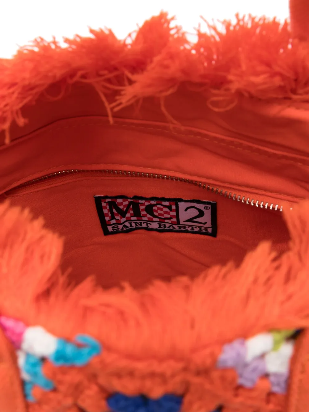 MC2 Saint Barth Vanity Crochet tote bag Oranje