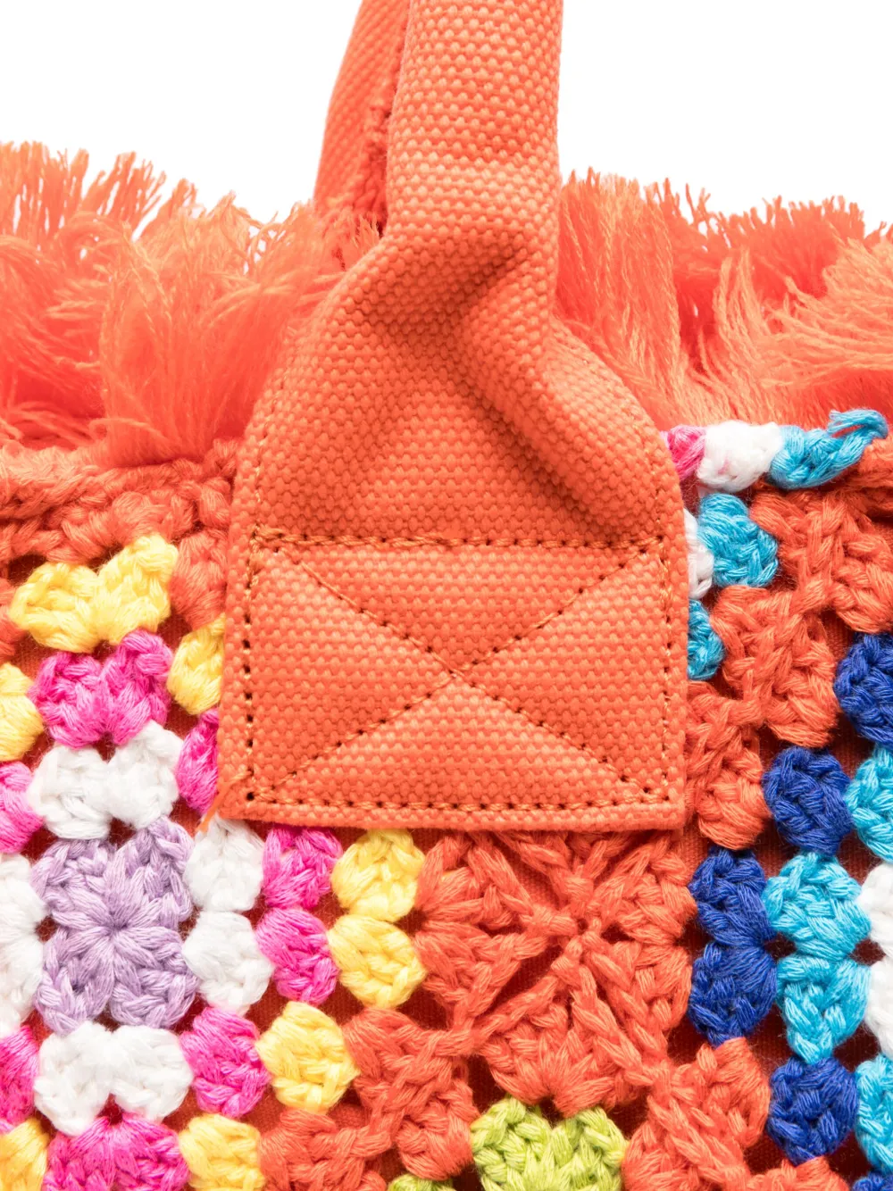 MC2 Saint Barth Vanity Crochet tote bag Oranje