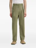 A.P.C. pleated-front trousers - Green