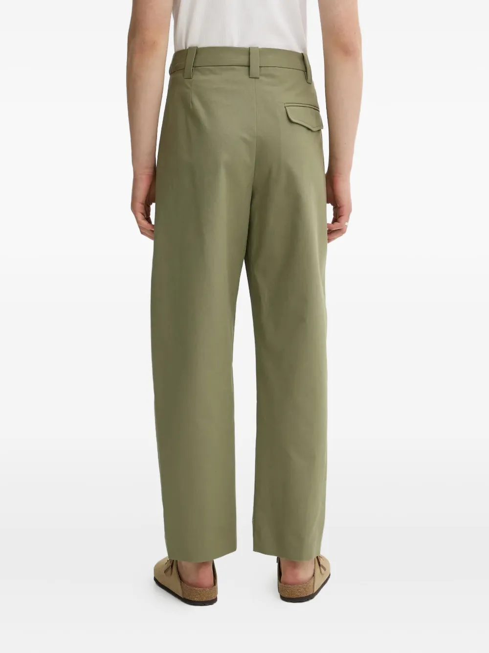 A.P.C. Broek met geplooide voorkant Groen