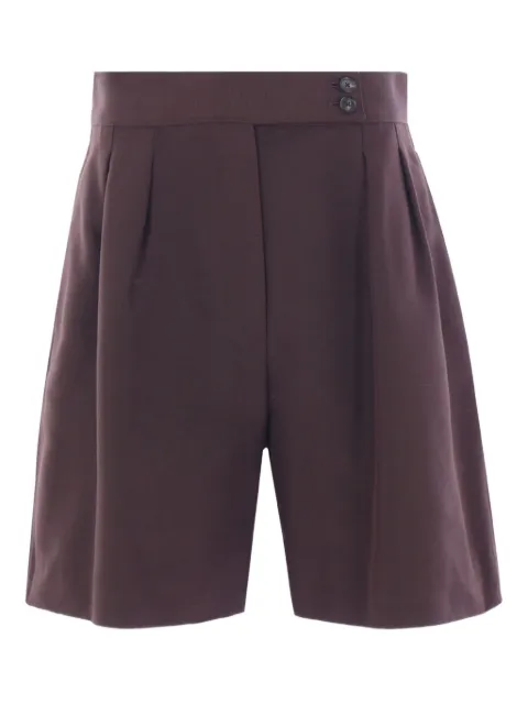Loro Piana pleated silk shorts