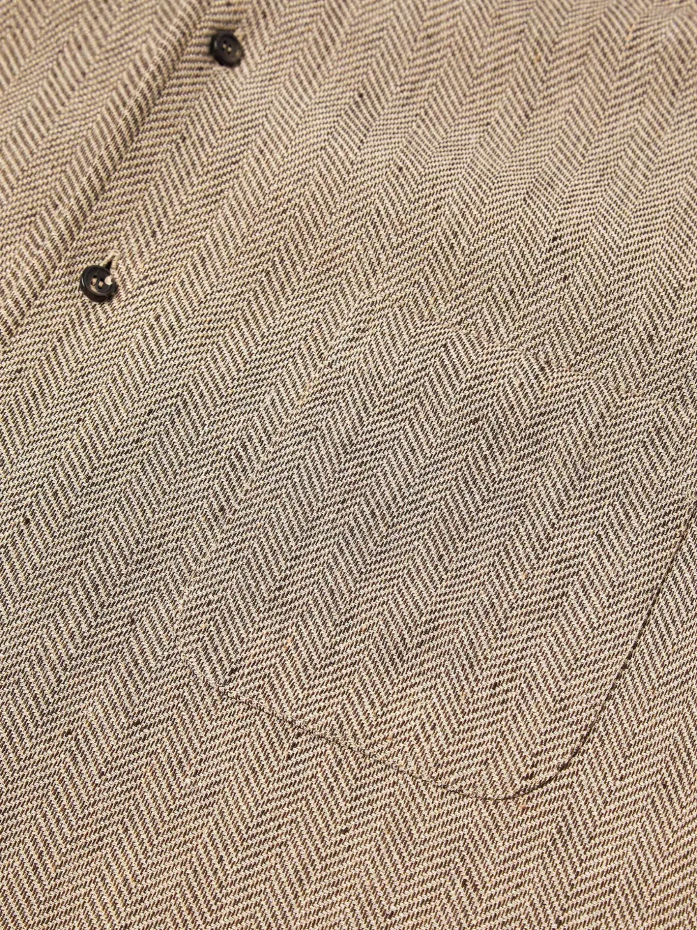 Loro Piana Blouse met visgraatpatroon Bruin
