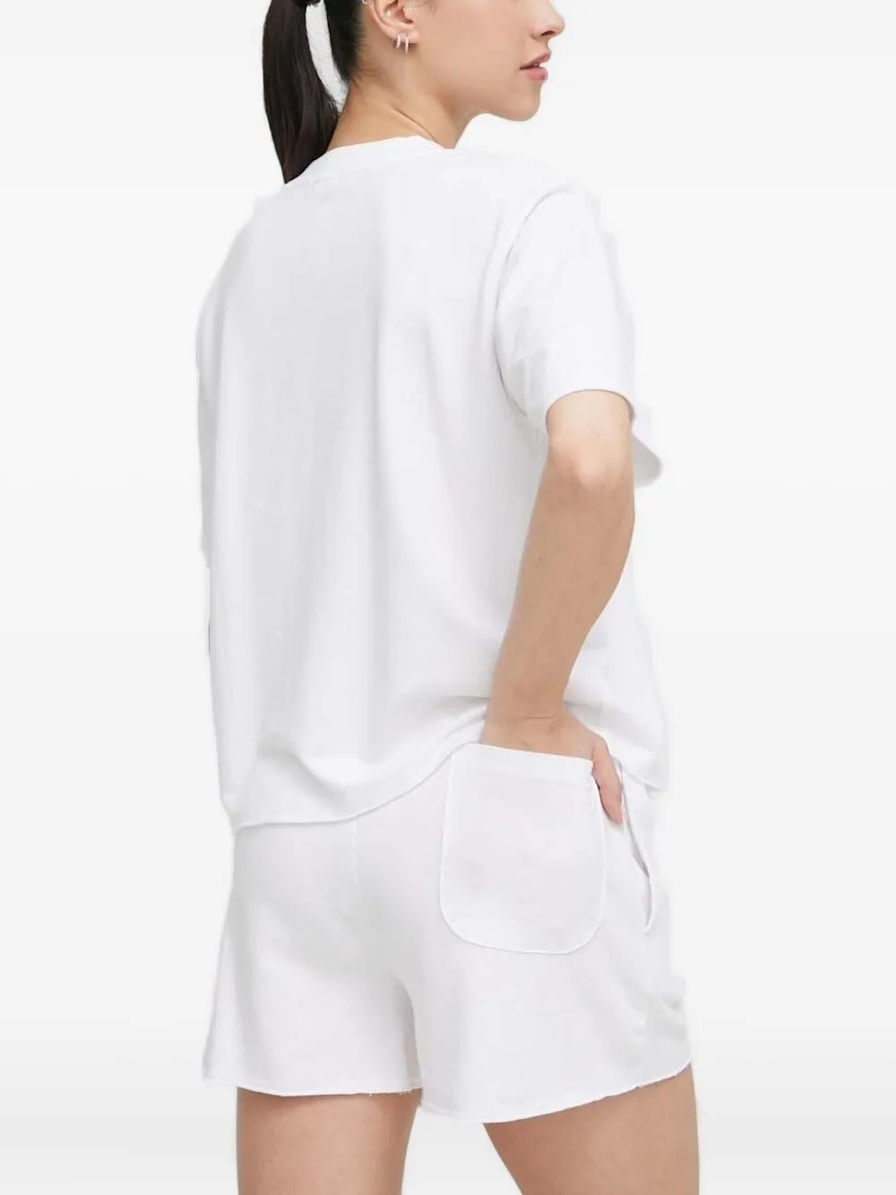 Polo Ralph Lauren Jersey pyjama met logoband Wit