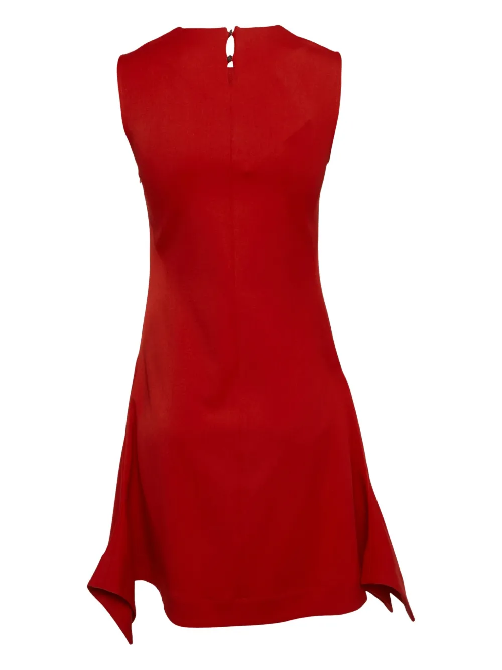 Victoria Victoria Beckham Mini-jurk met asymmetrische afwerking - Rood