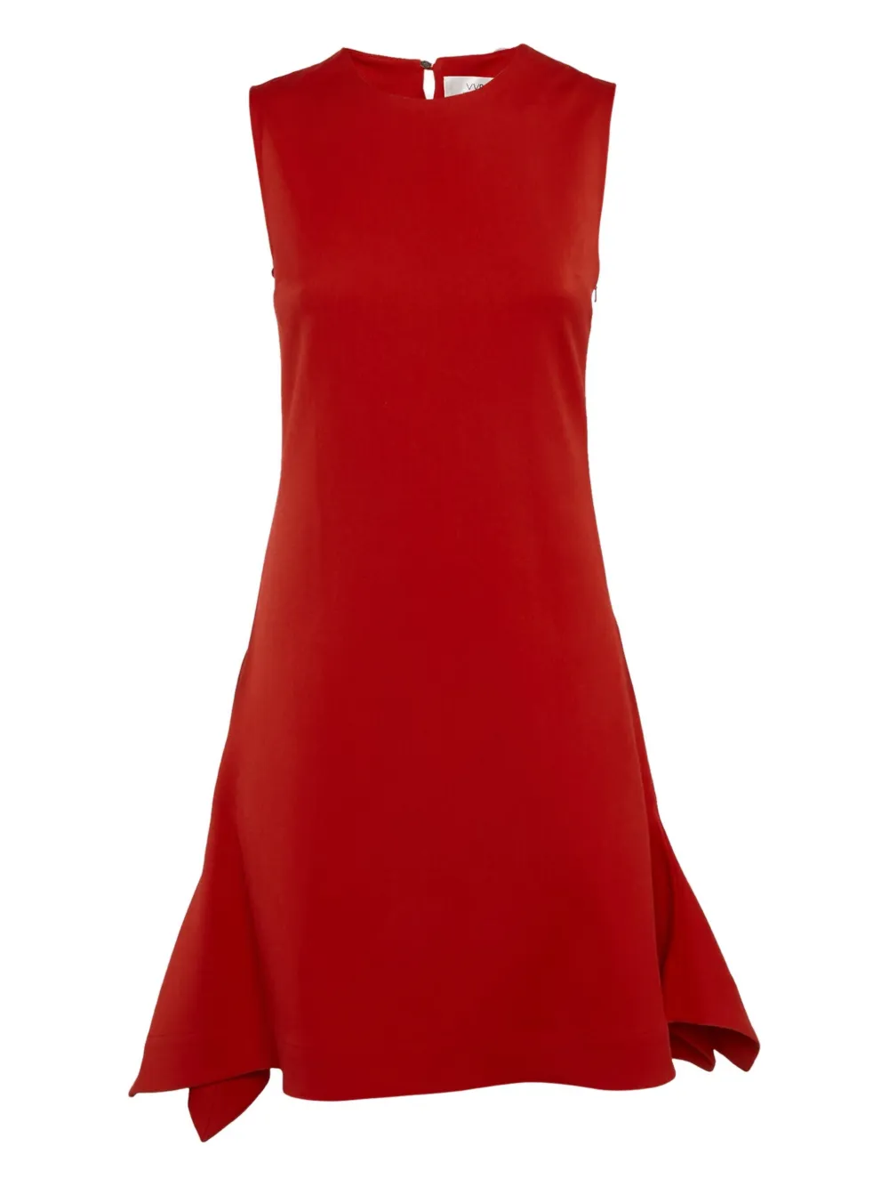 Victoria Victoria Beckham asymmetrical hem mini dress | Red | Image 1