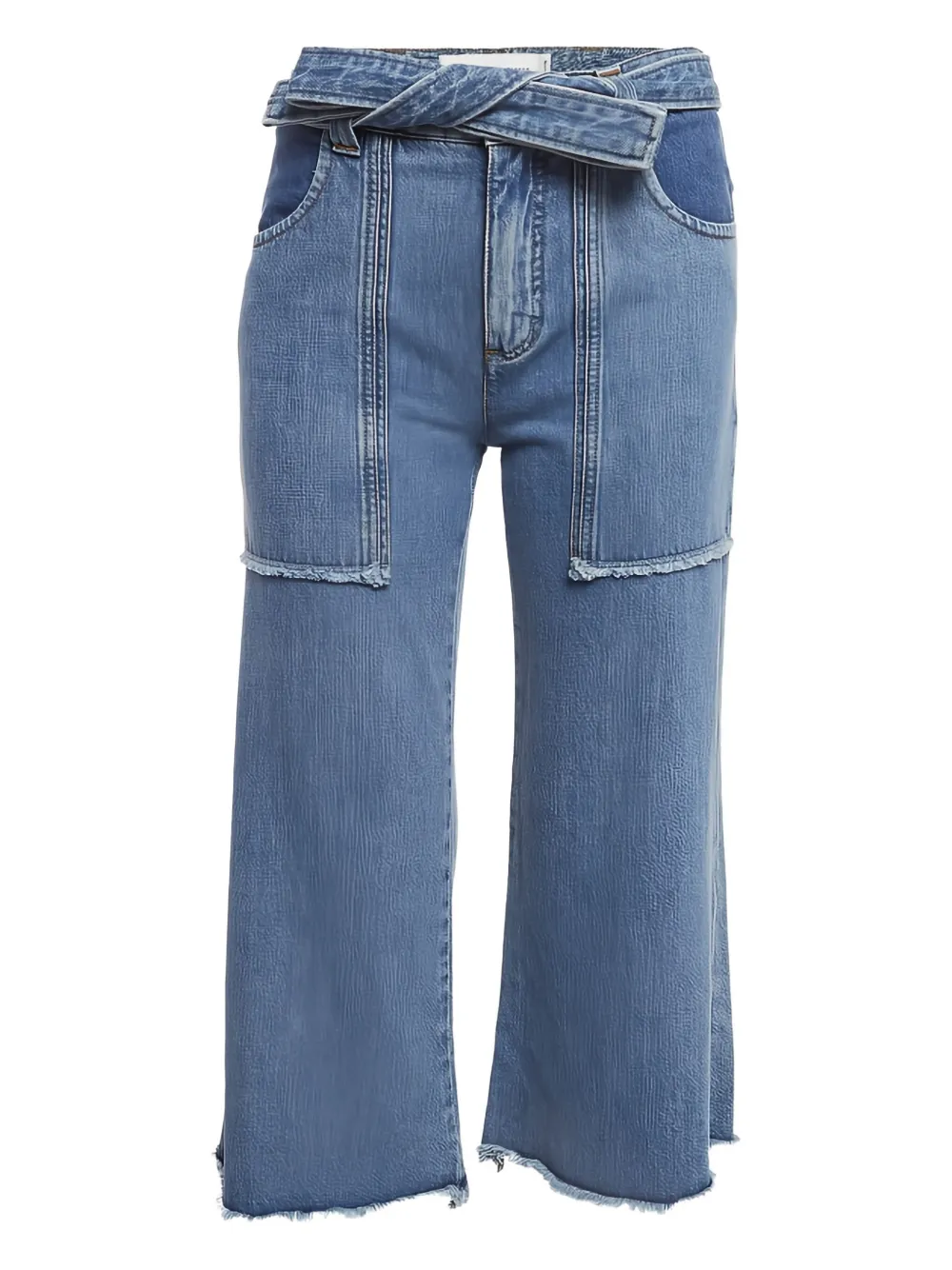 Victoria Victoria Beckham jean à taille ceinturée - Bleu Victoria Victoria Beckham jean à taille ceinturée - Bleu